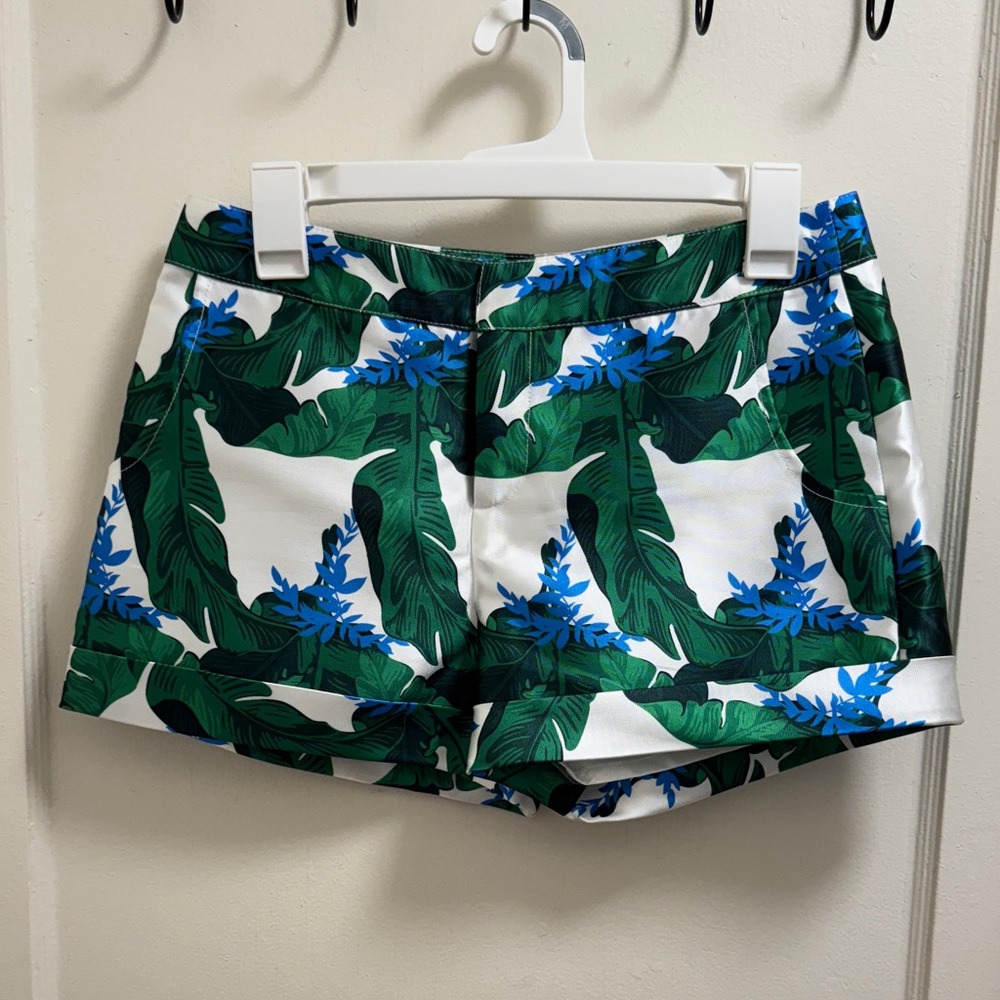 Blaque Label Tropical Green and Blue High Waist Shorts